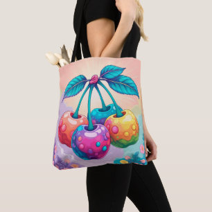 Bolsa Tote Cerejas coloridas