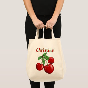 Bolsa Tote Cerejas Vermelhas - Culturas Personalizadas