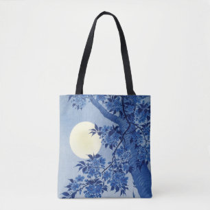 Bolsa Tote Cerejeira em Flor numa Noite enluarada por Koson