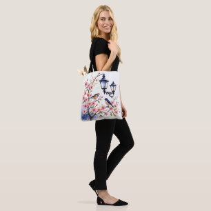 Bolsa Tote Cerejeiras e aves