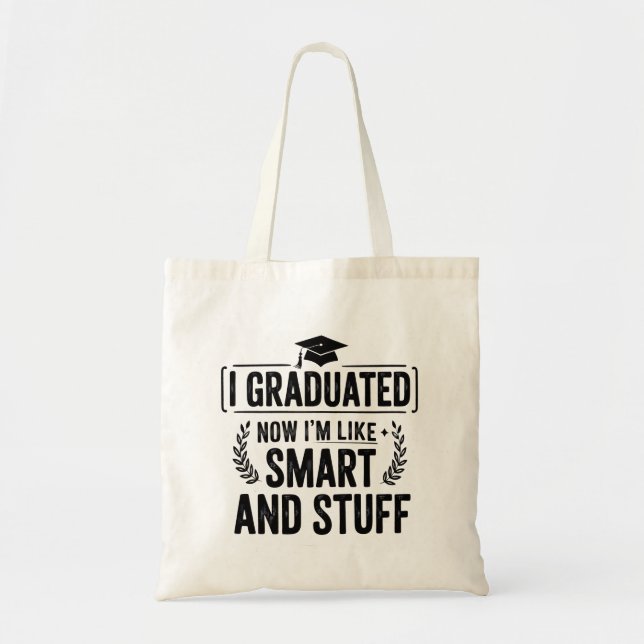 Bolsa Tote Cerimônia de Formatura Divertida Graduado Intelige (Frente)