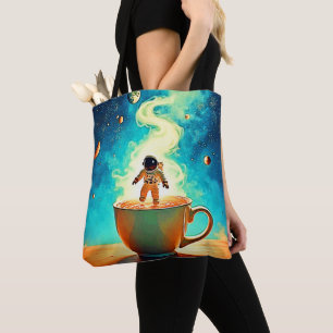 Bolsa Tote Cerveja Cósmica: O Sonho de Café do Astronauta