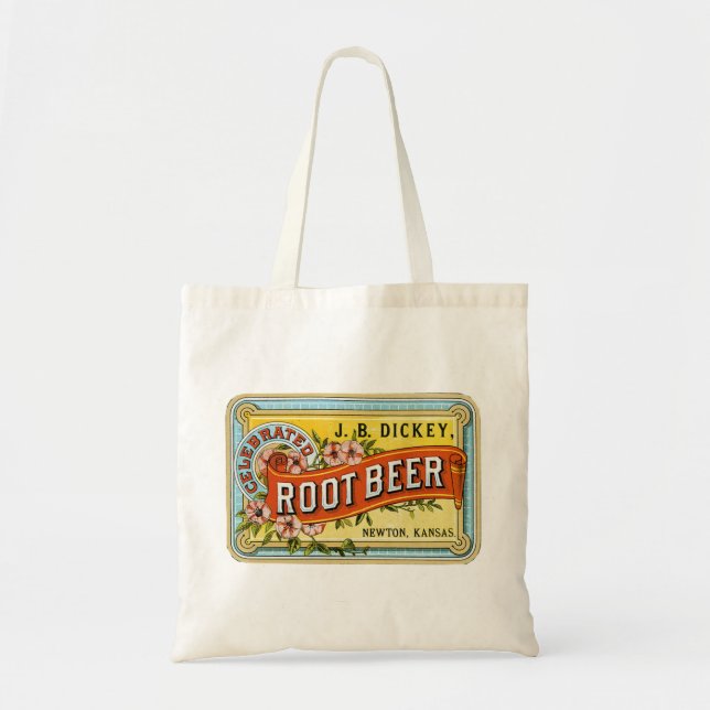 Bolsa Tote Cerveja Raiz Vintage de Dickey - Saco (Frente)