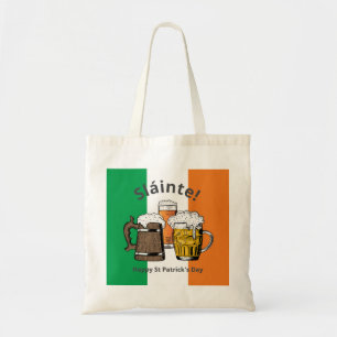 Bolsa Tote Cervejas de desenhos animados de DIA DE SÃO PATR