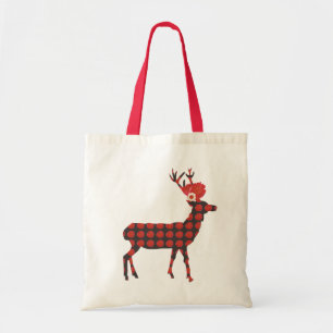 Bolsa Tote Cervos com flores do verão/saco