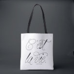 Bolsa Tote C'est La Vie - Tipografia Chic Personalizada<br><div class="desc">C'est La Vie! Saco de tote moderno e chic com tipografia de script chic. Personalize adicionando um nome. Esta bolsa de citação de tipografia será perfeita como presente.</div>