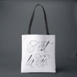 Bolsa Tote C'est La Vie - Tipografia Chic Personalizada<br><div class="desc">C'est La Vie! Saco de tote moderno e chic com tipografia de script chic. Personalize adicionando um nome. Esta bolsa de citação de tipografia será perfeita como presente.</div>