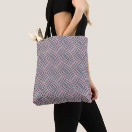 Bolsa Tote Cesta, Padrão De Azulejo, Pedras Terrestres Desenh