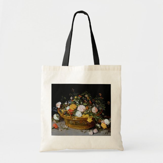 Bolsa Tote Cesto das Flores, Jan Brueghel, o Mais Jovem (Frente)