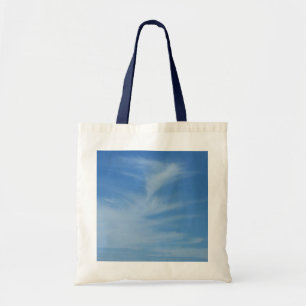 Bolsa Tote Céu Azul com Nuvens Brancas Foto Abstrata da Natur
