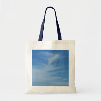 Bolsa Tote Céu Azul com Nuvens Brancas Foto Abstrata da Natur