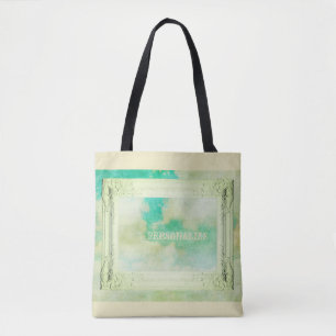 Bolsa Tote Céu de quadros vitoriano e nuvens pintando de form