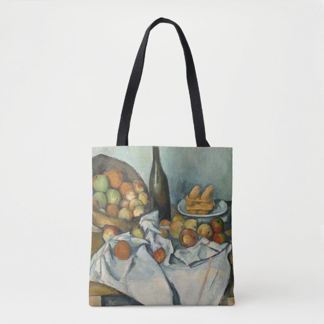 Bolsa Tote Cezanne Basket Apple Impressionismo Arte (Frente)
