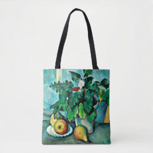 Bolsa Tote Cezanne - Pote de Primroses e Frutas