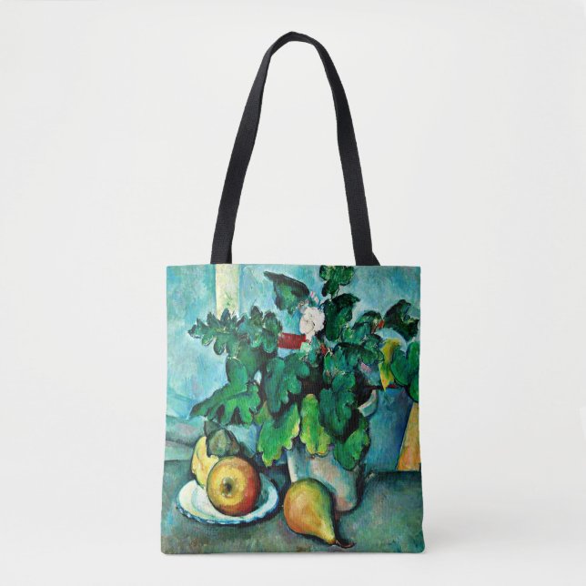 Bolsa Tote Cezanne - Pote de Primroses e Frutas (Frente)
