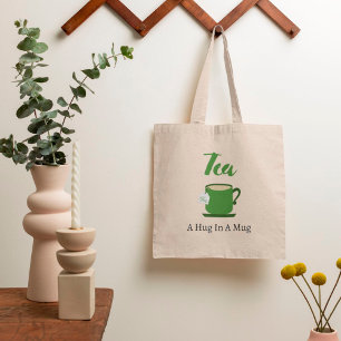 Bolsa Tote Chá A Abraço Em Um Saco De Toalha De Mug