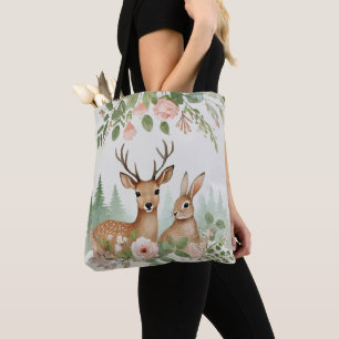 Bolsa Tote Chá de Bebê Animais da Floresta