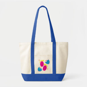 Bolsa Tote Chá de fraldas Bebê Febre Colorida Floral