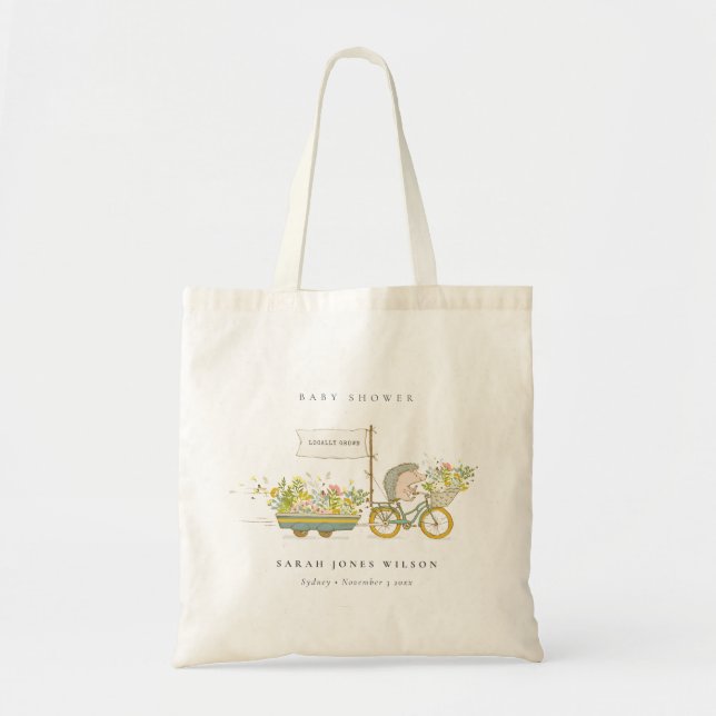 Bolsa Tote Chá de fraldas de Bike da Flora de Hedgehog Cultiv (Frente)