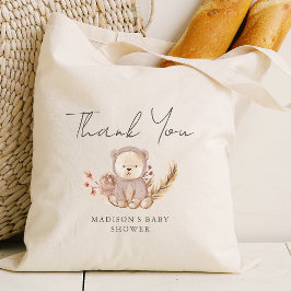 Bolsa Tote Chá de fraldas de Urso Botânico Suave Adorável