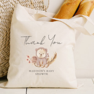 Bolsa Tote Chá de fraldas de Urso Botânico Suave Adorável