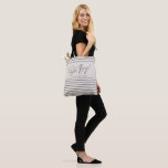 Bolsa Tote Chá de fraldas geométrico elegante<br><div class="desc">Oh,  Chá de fraldas guião geométrica moderna creme neutro,  presente elegante,  favor da festa design. Design geométrica mínima contemporânea.</div>