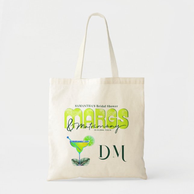 Bolsa Tote Chá de Noiva da Margs com Tequila Bach (Frente)