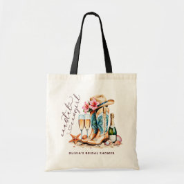 Bolsa Tote Chá de panela de Aquarela Moderna da Cowgirl Coste