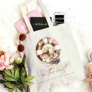 Bolsa Tote Chá de panela de praia personalizado