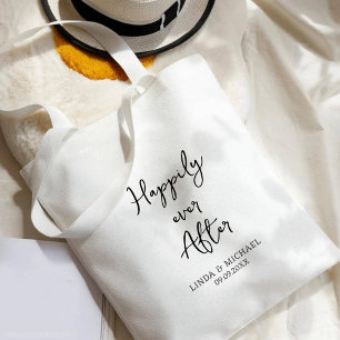 Bolsa Tote chá de panela, noiva, feliz para sempre,