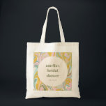 Bolsa Tote Chá de panela Personalizado Abstrato de Pastel Ama<br><div class="desc">Branca de cor amarela,  sábado e cor-de-rosa,  cor-de-rosa,  com Chá de panela personalizado de espiral Bonito do Abstrato</div>