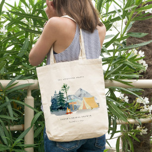 Bolsa Tote Chá de panela Rustic Pine Woods Camping Mountain