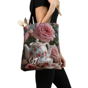 Bolsa Tote Chá de Rosa Couve Rosa 