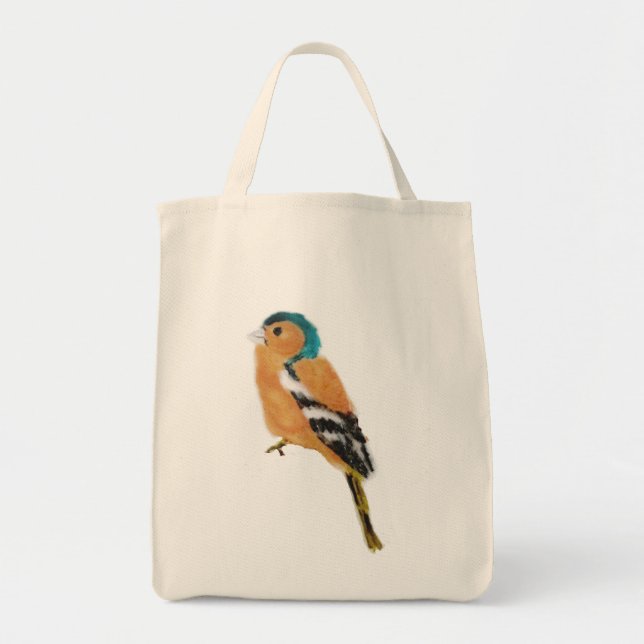 Bolsa Tote Chaffinch Bird Art (Frente)