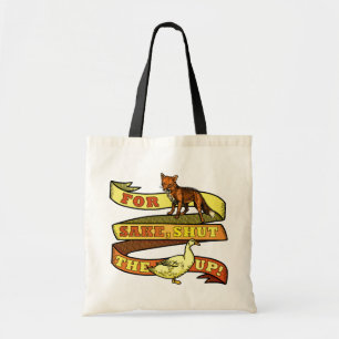 Bolsa Tote Chalaça engraçada do animal do pato do Fox
