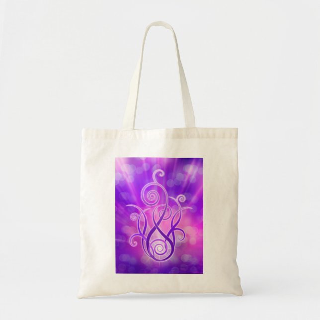 Bolsa Tote Chama Violeta/Fogo Violeta (Frente)