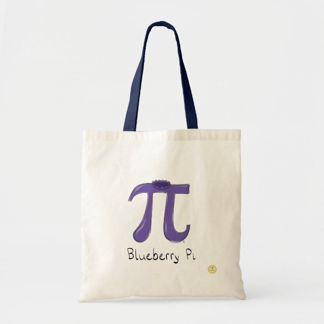 Bolsa Tote Chamada Blueberry Pi - Professor de Matemática em  (Frente)