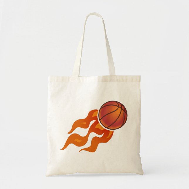 Bolsa Tote Chamas de basquete (Frente)