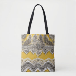 Bolsa Tote Chame-me de amarelo na arte Summer AI