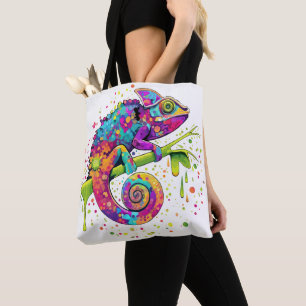 Bolsa Tote Chameleon Paint mantém estilo aquarela