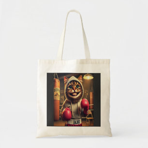 Bolsa Tote Champ Boxing? - Gatos com luvas de boxe