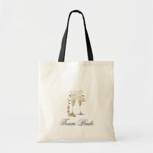 Bolsa Tote champanhe flautas casado de celeiro azul-russo