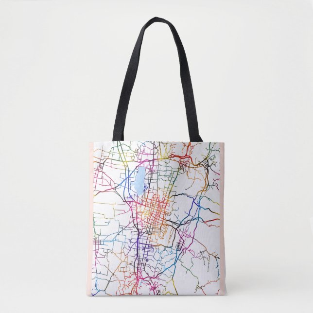 Bolsa Tote Changzhi China City Map (Frente)