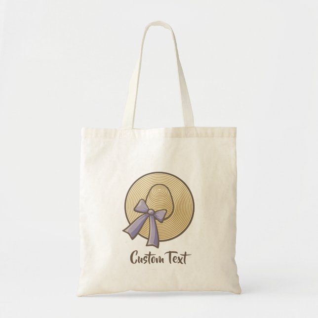 Bolsa Tote Chapéu Bege de Abas Largas (Frente)
