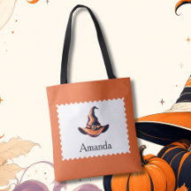 Chapéu de Bruxa Laranja Personalizado