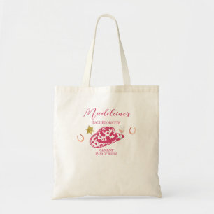 Bolsa Tote Chapéu de Cowgirl Personalizado Vinho Despedida de