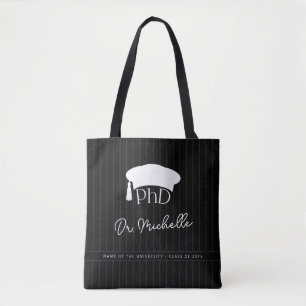 Bolsa Tote Chapéu de Doutorado Personalizado PhD Formatura