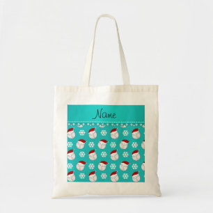 Bolsa Tote Chapéus conhecidos personalizados do papai noel d