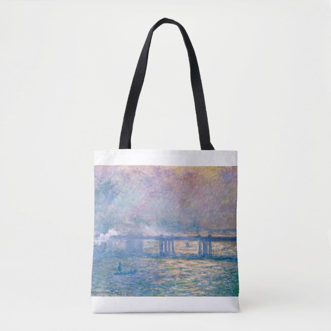 Bolsa Tote Charing Cross Bridge by Claude Monet (Frente)