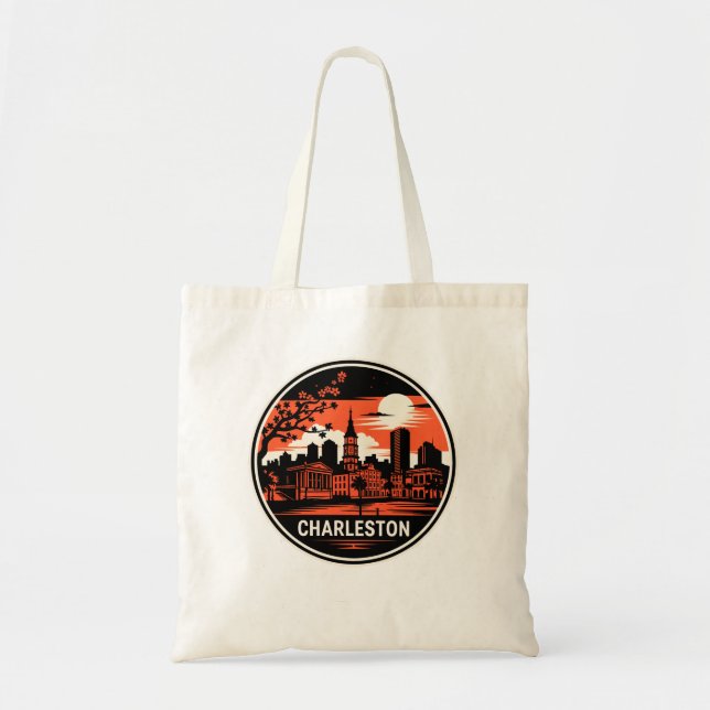 Bolsa Tote Charleston City in USA (Frente)